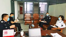 学校纪委颜静书记到警察体育教研部调研检查开学工作