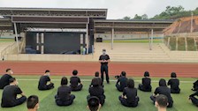 顶烈日，战酷暑，警察体育教研部全体教师奋战在教学一线