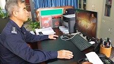 【迎评促建】警察体育教研部教职工观看电视专题片《紧跟伟大复兴领航人踔厉笃行》