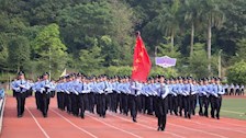 广西警察学院第二届体育节暨公安专业学生首届警务实战技能大比武开幕式