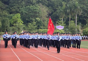 广西警察学院第二届体育节暨公安专业学生首届警务实战技能大比武开幕式